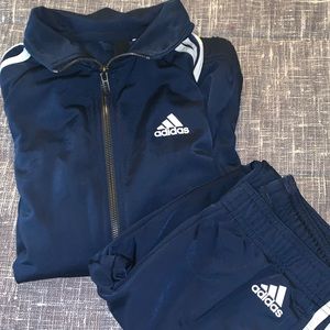 Navy Blue Adidas Tracksuit set